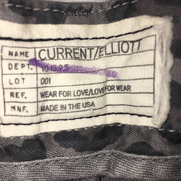 Current/Elliot Animal Print Chinos - Picture 4 of 6